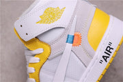 Jordan 1 High Off-White Sneakers White Yellow Grey