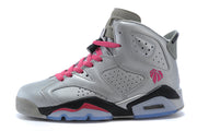 Air Jordan 6 High-Top Sneakers Silver Pink 543390-009