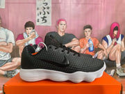 Nike Black Knit Low-Top Sneakers with White Sole