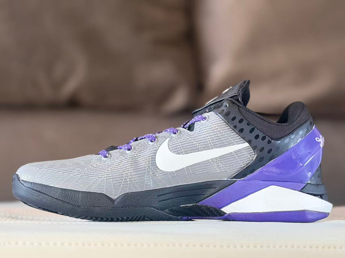 Nike Kobe 7 Basketball Shoes Gray Purple Black