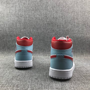 Jordan Air Jordan 1 Mid Ice Blue White Red 555112-104