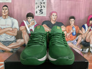 Nike Basketball Sneakers Green with Yellow Swoosh