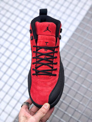 Jordan Air Jordan 12 Reverse Flu Game Red Black Sneakers CT8013-602
