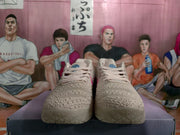 Nike Pink and White Basketball Sneakers