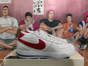 Nike Low-Top Sneakers White Red and Blue