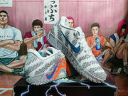 Nike Basketball Sneakers Gray and Orange