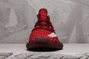 Yeezy 350 V2 Burgundy Zebra Sneakers