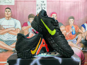 Nike Black and Red Basketball Sneakers