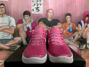 Nike Pink Basketball Sneakers with Silver Swoosh