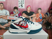 Nike Basketball Shoes White and Dark Blue
