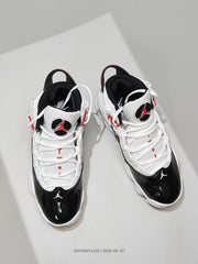 Jordan 6–7 White Black Red High-Top Sneakers