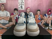 Nike Air Jordan 4 White Blue Grey Sneakers