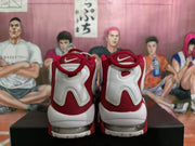 Nike Red and White Basketball Sneakers