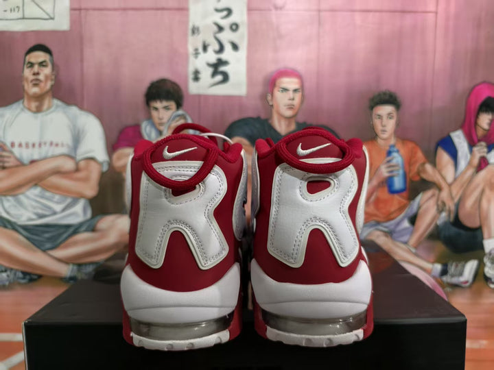 Nike Red and White Basketball Sneakers
