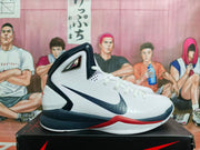 Nike LeBron 8 V/2 Basketball Shoes White Navy Red