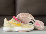 Nike Kobe 6 Clark PE Basketball Shoes Gold and Pink