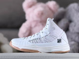 Nike HD2012 Kids Basketball Shoes, White and Gum