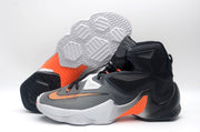 Nike High-Top Basketball Shoes Black White Orange EU 40-46