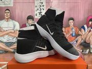 Nike Black High-Top Basketball Sneakers with White Swoosh