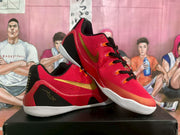 Nike Red and Gold Basketball Sneakers