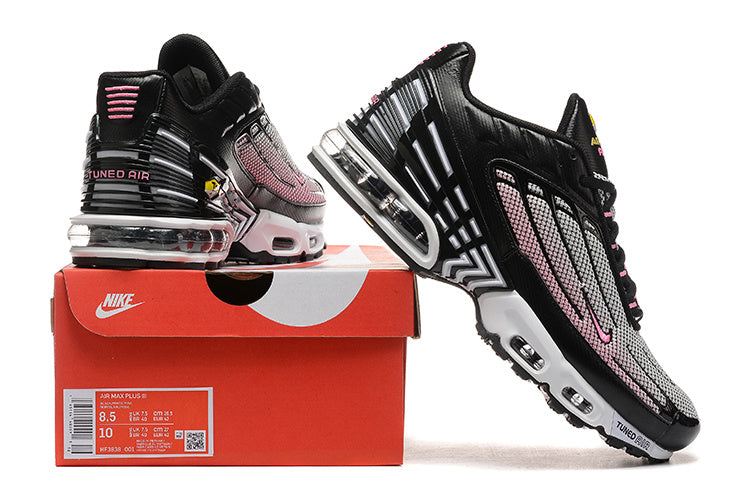 Nike Air Max Plus Black Pink and White Sneakers