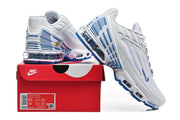 Nike Air Max Plus III White and Blue Sneakers