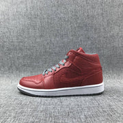 Jordan Air 1 Mid Red High-Top Sneakers 364770-603