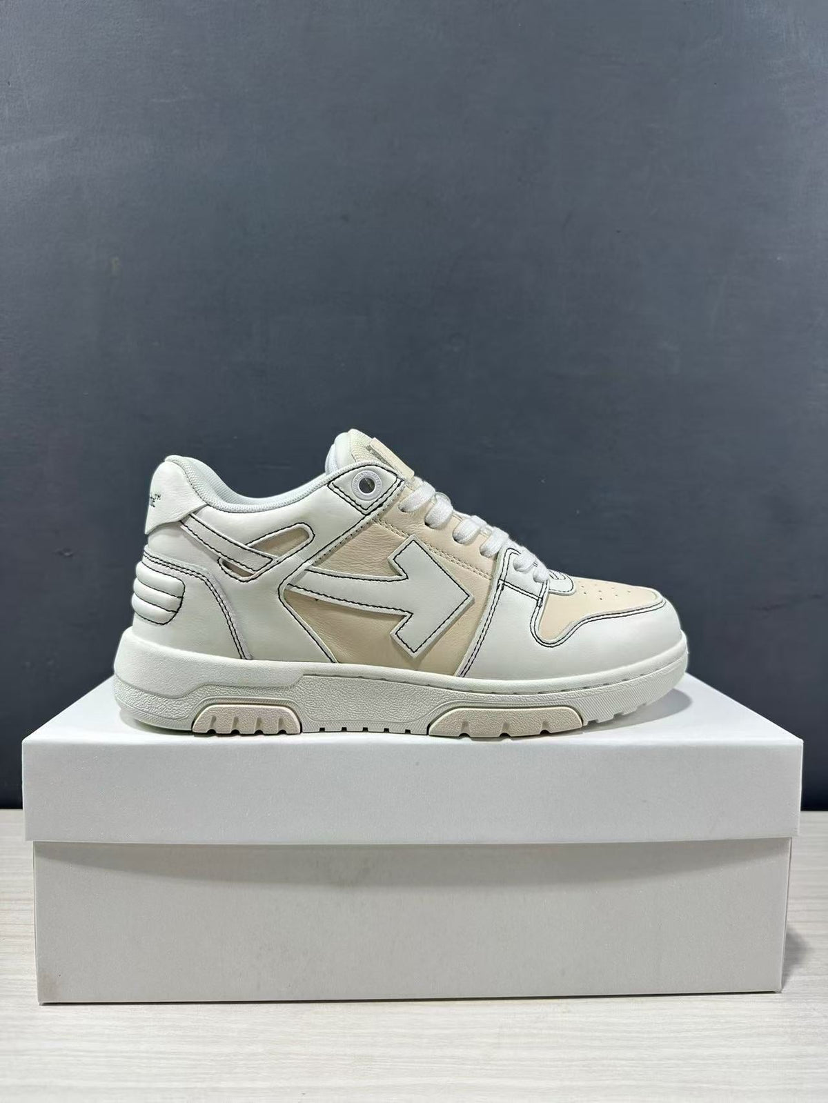 Off-White Out Of Office Low-Top Sneakers Cream White