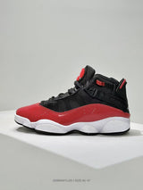 Jordan 6 Rings Black Red High-Top Sneakers