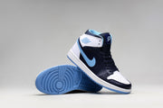 Jordan 1 Retro High Navy and Light Blue Sneakers