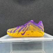 Nike LeBron Basketball Shoes Purple and Gold LSU Style