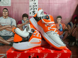 Nike Zoom Basketball Shoes Orange Gray White