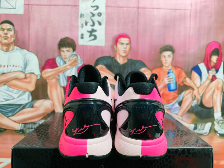 Nike Zoom Basketball Shoes Pink Black White