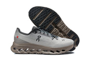 On Cloudmonster 3 Sneakers in Gray and Taupe