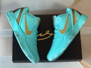 Nike Kobe 6 Sneakers Statue of Liberty Turquoise Gold