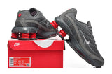 Nike Shox Ride 2 Gray and Red Sneakers