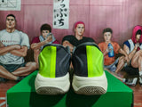 Nike Basketball Sneakers in Gray and Volt Green