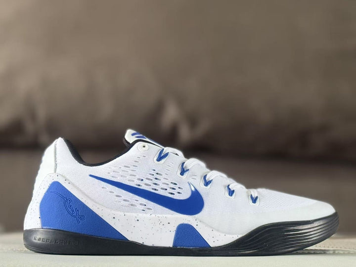 Nike Kobe 9 Duke PE Basketball Sneakers White Blue