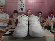 Nike White Purple and Orange Low-Top Sneakers
