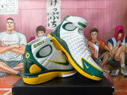 Nike Zoom LeBron 4 White Green Yellow Basketball Shoes