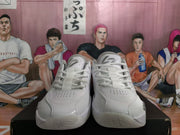 Jordan White Grey Air Zoom Basketball Sneakers
