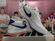 Nike White Purple and Orange Low-Top Sneakers