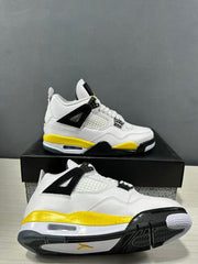 Jordan Air Jordan 4 White Yellow Retro Basketball Sneakers IO2468-102