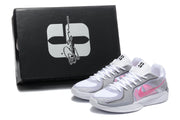 Nike FQ2174-100 Basketball Shoes, White and Grey with Pink