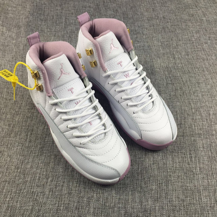 Air Jordan 12 Cherry Blossom Pink Kids Sneakers