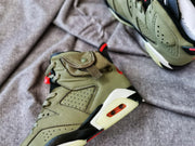 Air Jordan 6 TS 3M High-Top Sneakers Olive