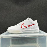 Nike White and Red Basketball Sneakers