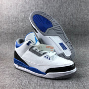 Fragment x Air Jordan 3 Sneakers White Blue Black CT8532-040