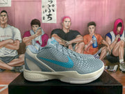 Nike Caitlin PE Basketball Sneakers Gray Blue