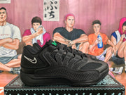 Nike Black Low-Top Sneakers with White Swoosh